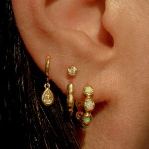 Pamela Love Silver and Gold Earrings